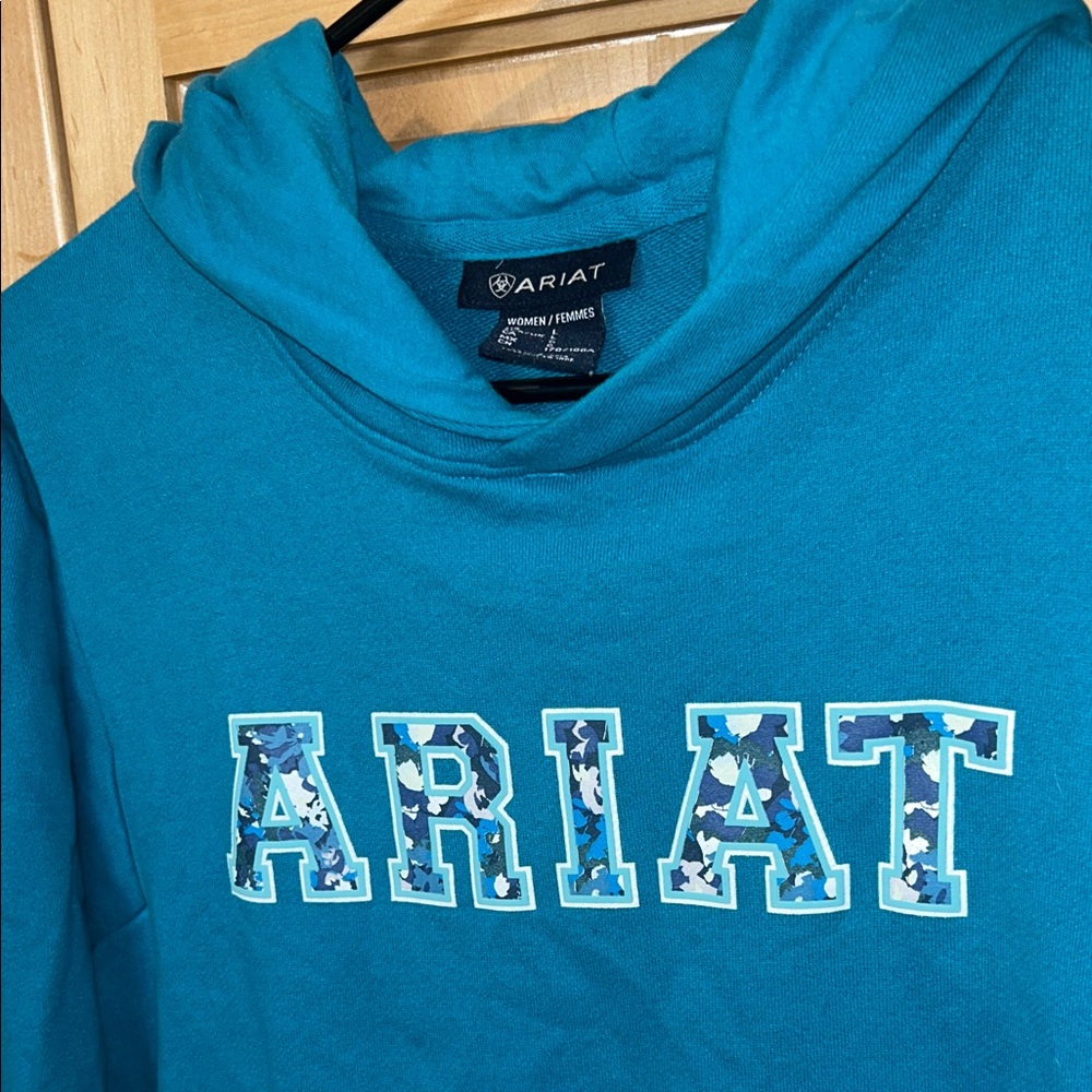 Ariat Teal Hoodie - Picture 2 of 3